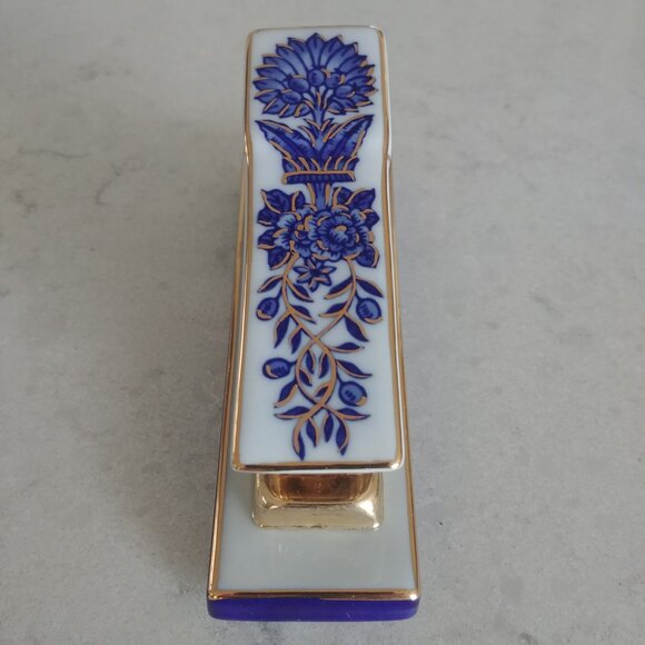 Blue white gold ceramic functional stapler - Picture 6 of 12